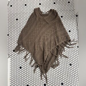 Eight eight eight Knit poncho size small